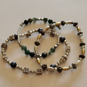 Beaded Stretch Bracelets #5172